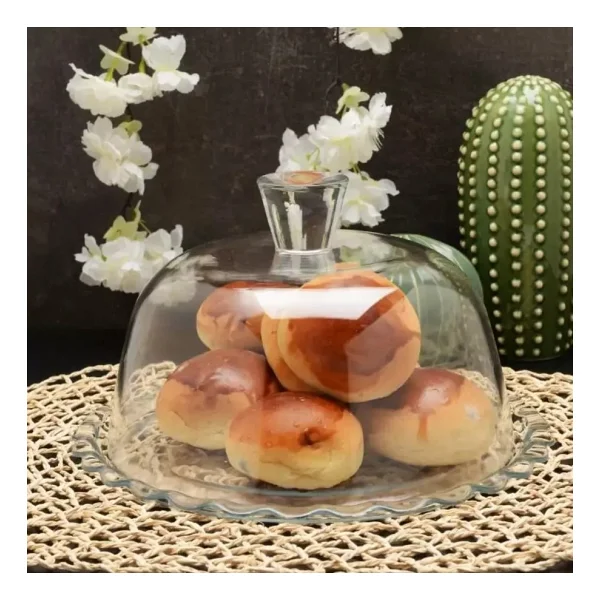 Paşabahçe Petite Patisserie 96874 Kapaklı Cam Kek Fanusu - Görsel 4