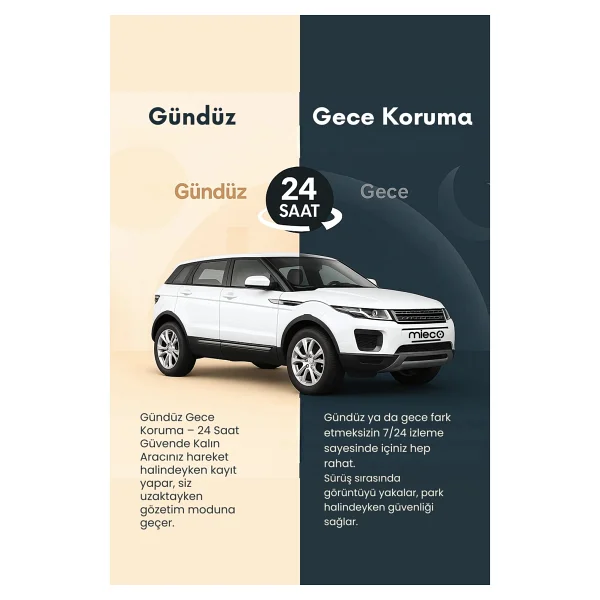 Mieco G4 Ön ve Arka Araç Kamerası Seti - Görsel 3