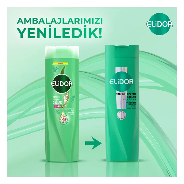Elidor Superblend Sağlıklı Uzayan Saçlar 400 Ml Şampuan - Görsel 6