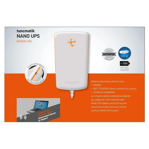 Tunçmatik Tsk5264 Nano Ups Telecom Edition Kesintisiz Güç Kaynağı - Görsel 3