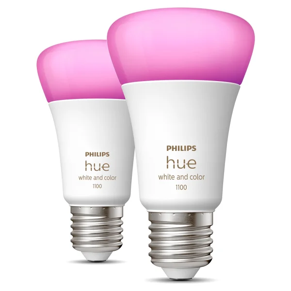 Philips Hue 1100 Renkli Ambiyans 11 W-75 W E27 2'li Akıllı LED Ampul - Görsel 3