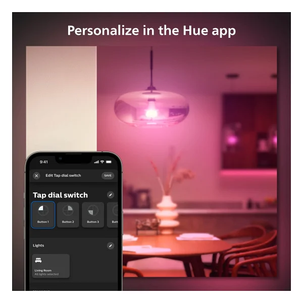 Philips Hue Tap Switch Siyah Akıllı Anahtar - Görsel 7
