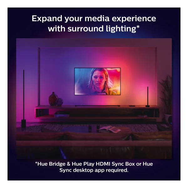 Philips Hue Gradient Signe 8718696176245 Siyah Akıllı LED Masa Lambası - Görsel 6