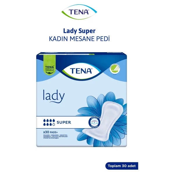 Tena Lady Süper 7 Damla 30'lu Kadın Mesane Pedi - Görsel 5