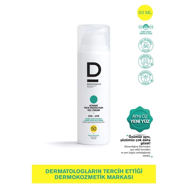 Dermoskin Acne Mat 50 ml 50 Faktör Güneş Kremi - Görsel 3