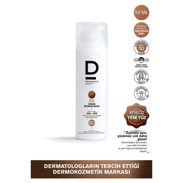 Dermoskin Bb 50 Ml 50 Faktör Renkli Güneş Kremi - Görsel 3
