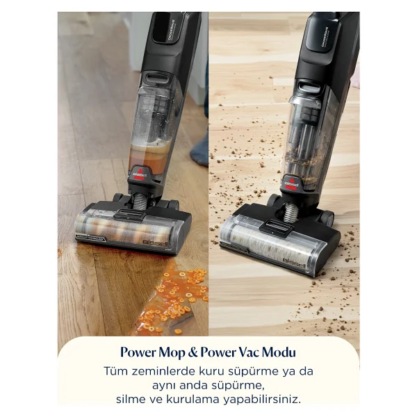 Bissell Crosswave Omniforce Edge Pro 4000n Islak Kuru Şarjlı Dikey Süpürge - Görsel 8