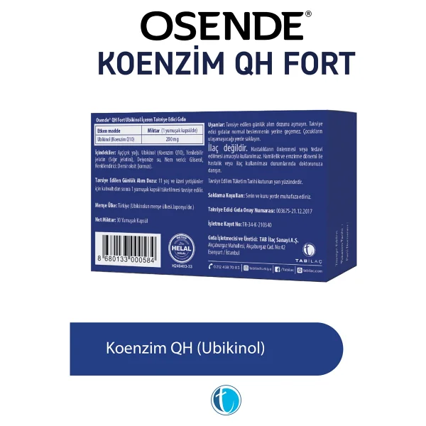 Osende Koenzim Qh Fort 30 Yumuşak Kapsül - Görsel 2