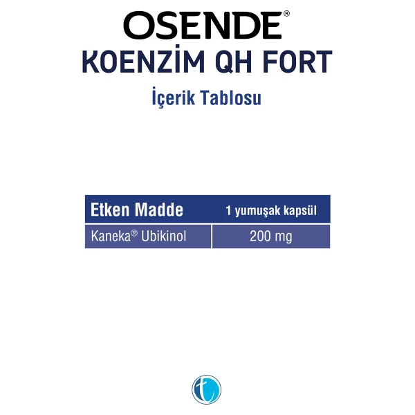 Osende Koenzim Qh Fort 30 Yumuşak Kapsül - Görsel 3
