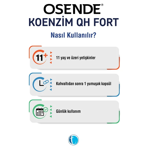 Osende Koenzim Qh Fort 30 Yumuşak Kapsül - Görsel 4