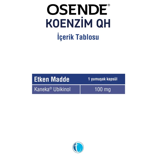 Osende Koenzim Qh 100 Mg 30 Yumuşak Kapsül - Görsel 3