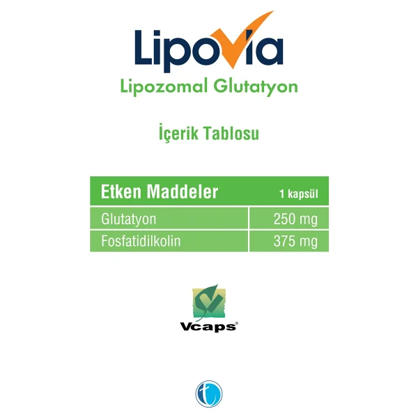 Lipovia Lipozomal Glutatyon 30 Kapsül - Görsel 5
