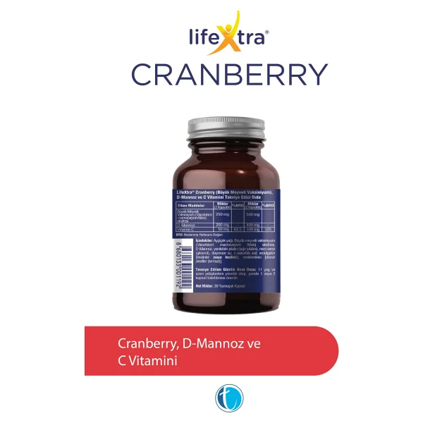 Lifextra Cranberry 30 Kapsül - Görsel 7