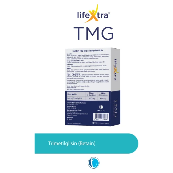 Lifextra TMG Trimetilglisin 60 Kapsül - Görsel 5