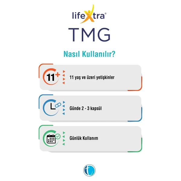 Lifextra TMG Trimetilglisin 60 Kapsül - Görsel 7