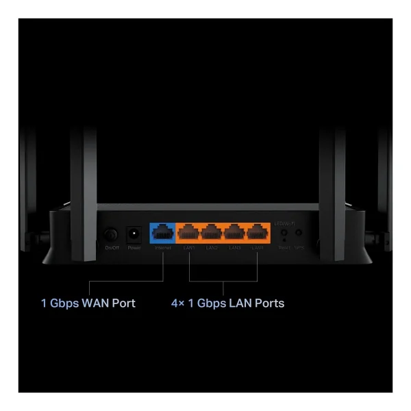 Tp-Link Archer Be220 4 Port 3600 Mbps Router - Görsel 8