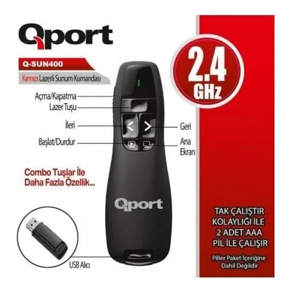 Qport Q-Sun400 Sunum Kumandası - Görsel 2
