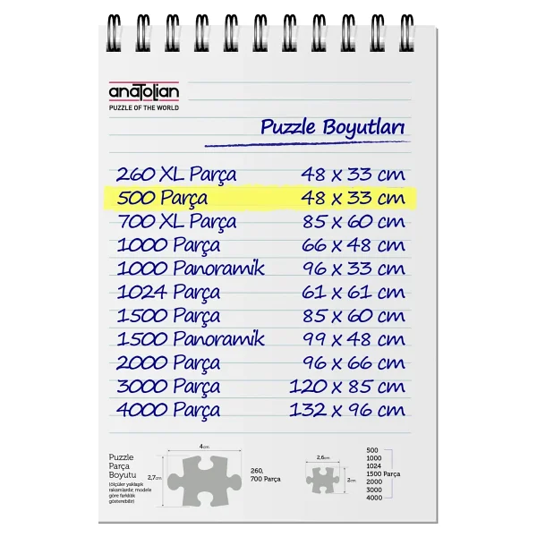 Anatolian Paris Baharı Puzzle 500 Parça 3627 - Görsel 5