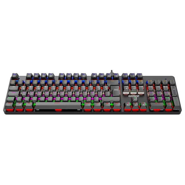 Everest Lumos Kb-Mk1 Blue Switch Kablolu Mekanik Oyuncu Klavyesi - Görsel 4