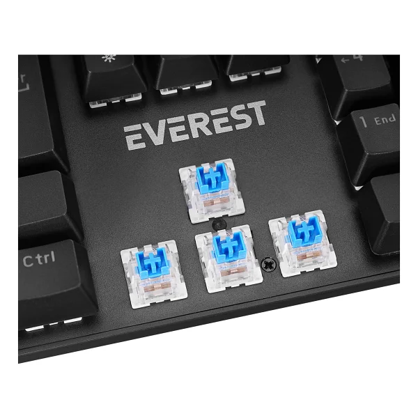 Everest Lumos Kb-Mk1 Blue Switch Kablolu Mekanik Oyuncu Klavyesi - Görsel 7