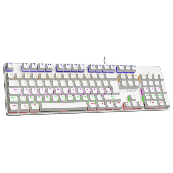 Everest Lumos Kb-Mk1 Blue Switch Kablolu Mekanik Oyuncu Klavyesi - Görsel 10