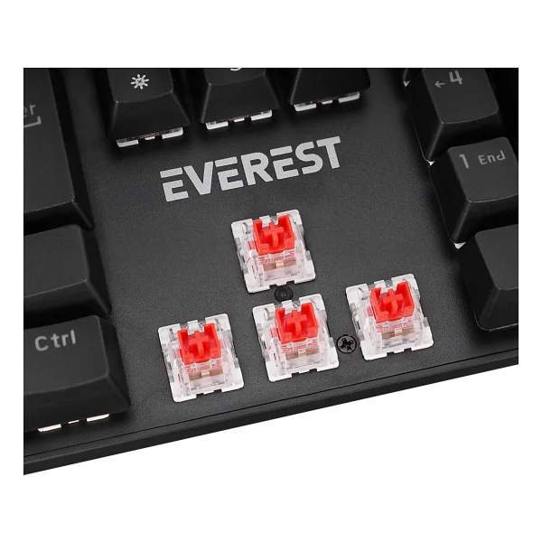 Everest Lumos Kb-Mk1 Red Switch Kablolu Mekanik Oyuncu Klavyesi - Görsel 6