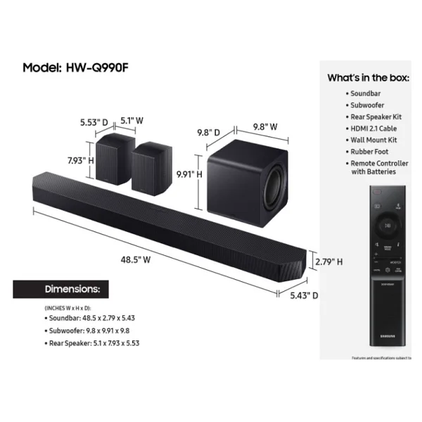Samsung Hw-Q990f 11.1.4 Kanal Soundbar - Görsel 5