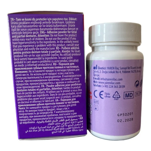 Glurax Powder, Diş Protezi Yapıştırıcı Toz - Görsel 3