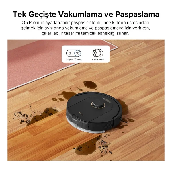 Roborock Q5 Pro Akıllı Robot Süpürge - Görsel 5