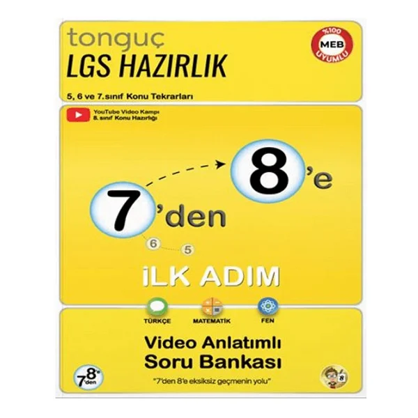 Tonguç Akademi 7'den 8'e Lgs Hazırlık İlk Adım Seti - Görsel 3