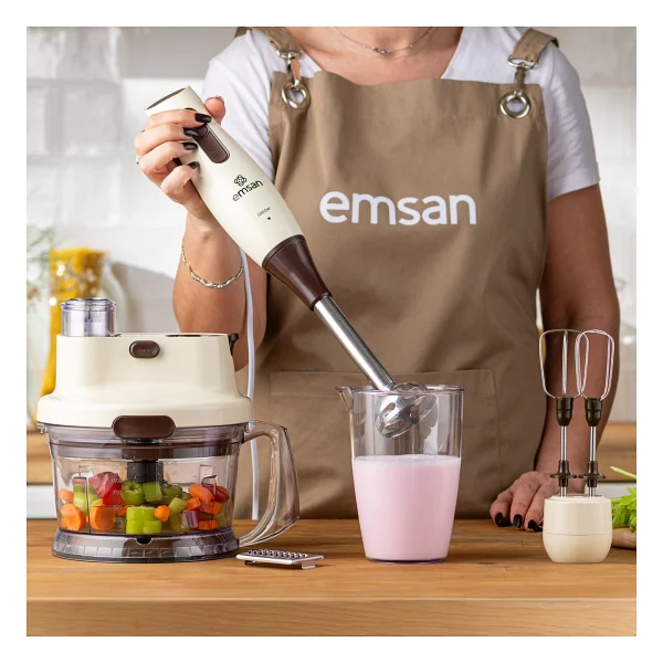 Emsan Nostalji Krem 1000 W Mutfak Robotu - Görsel 5