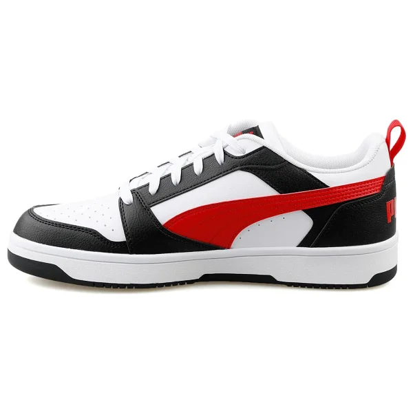 Puma Rebound V6 Low 392328-04 Beyaz-Kırmızı-Siyah Spor Ayakkabı - Görsel 10