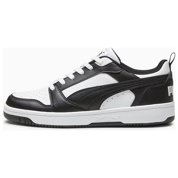 Puma Rebound V6 Low 392328-01 Siyah-Beyaz Spor Ayakkabı - Görsel 2