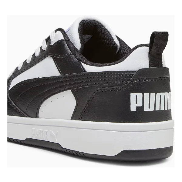 Puma Rebound V6 Low 392328-01 Siyah-Beyaz Spor Ayakkabı - Görsel 5