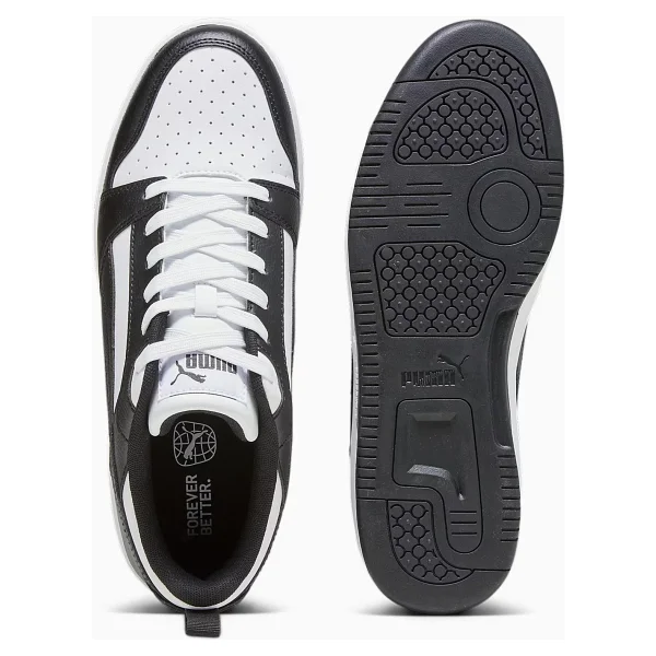 Puma Rebound V6 Low 392328-01 Siyah-Beyaz Spor Ayakkabı - Görsel 7