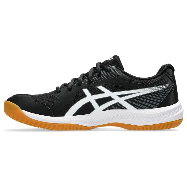 Asics Upcourt 6 1071a104-001 Siyah-Beyaz Erkek Voleybol Ayakkabısı - Görsel 2