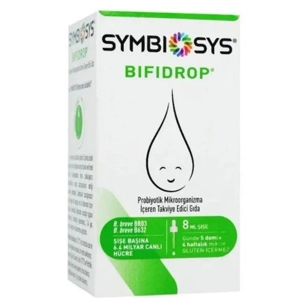 Symbiosys Bifidrop 8 ml Probiyotik Damla İçeren Takviye Edici Gıda Türkiye Menşeli - Görsel 2