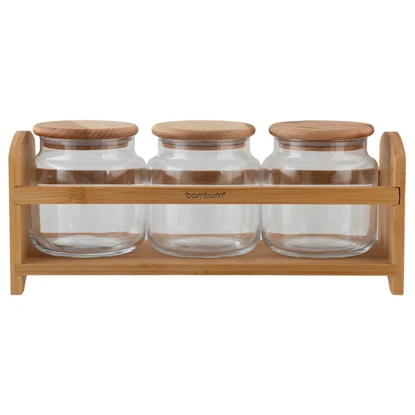 Bambum Bench Plus Standlı 500 Ml 4 Parça Baharat Takımı - Görsel 3