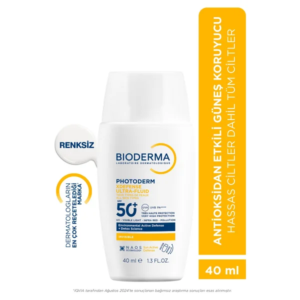 Bioderma Photoderm Xdefense Spf50+ Hassas&Tüm Ciltler Yüksek Korumalı Akışkan Güneş Kremi Renksiz 40 Ml - Görsel 10