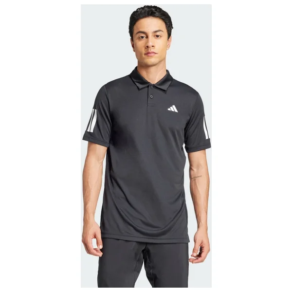 Adidas Club 3str Polo Erkek Tenis Polo Tişört Jg0985 Siyah Sıyah - Görsel 6