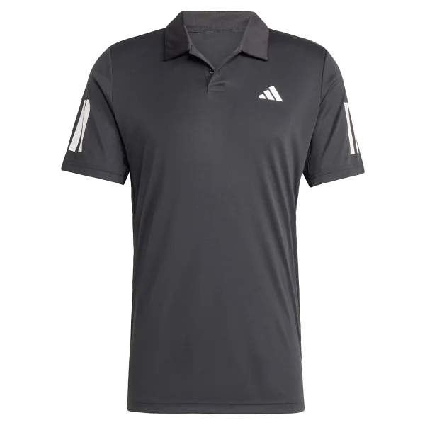 Adidas Club 3str Polo Erkek Tenis Polo Tişört Jg0985 Siyah Sıyah - Görsel 3
