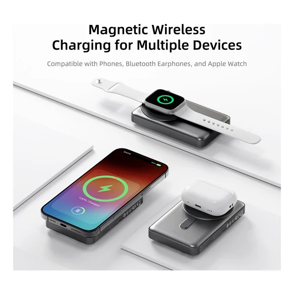 Rock P50 10000 mAh Hızlı Şarj Magsafe Powerbank - Görsel 3