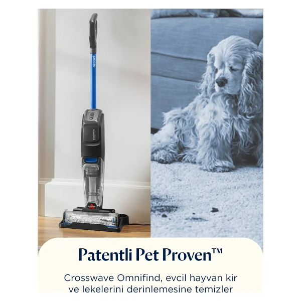 Bissell Crosswave Omnifind 4006N Islak Kuru Şarjlı Dikey Süpürge - Görsel 8