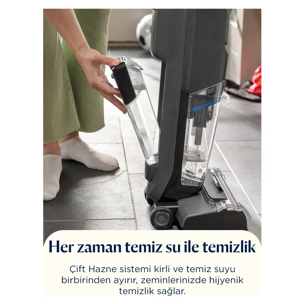 Bissell Crosswave Omnifind 4006N Islak Kuru Şarjlı Dikey Süpürge - Görsel 9