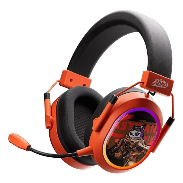 Akko Ma02w Wasteland Survival RGB Kablosuz Kulak Üstü Oyuncu Kulaklığı - Görsel 9