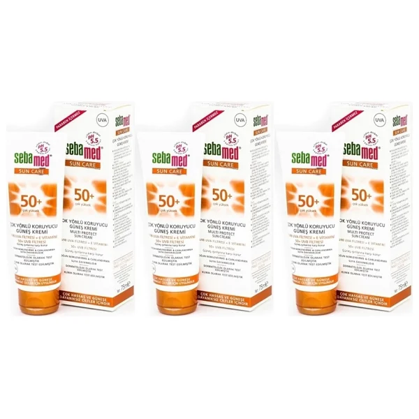 Sebamed Sun Care Çok Yönlü Koruyucu 75 Ml 3 Adet 50 Faktör Güneş Kremi - Görsel 4