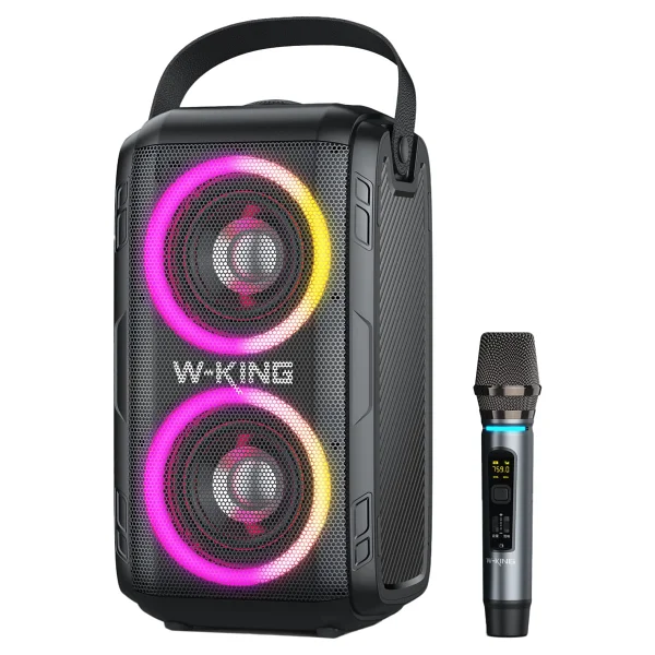 W-King T9 80 W TWS Mikrofonlu Bluetooth Hoparlör - Görsel 4