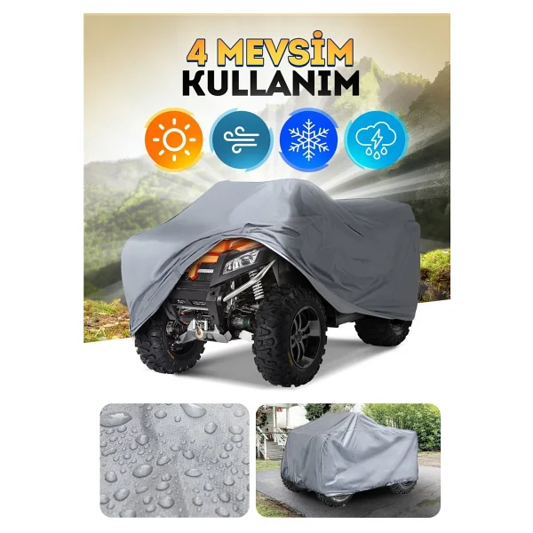 Segway Snarler At6l X 570 Uyumlu Su Geçirmez Atv Brandası - Standart - Görsel 5