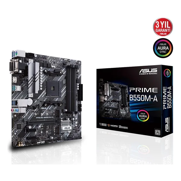 Asus Prime B550m-A AMD Am4 DDR4 Micro Atx Anakart - Görsel 6