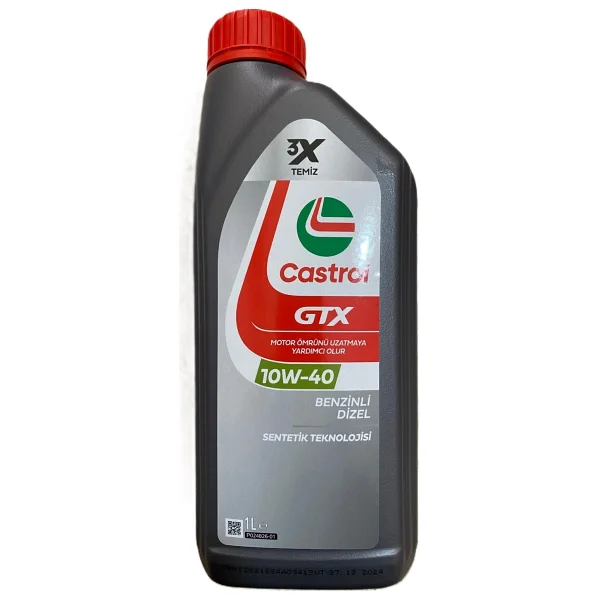Castrol GTX Ultraclean 10w-40 A3/B4 1 Lt Motor Yağı - Görsel 5